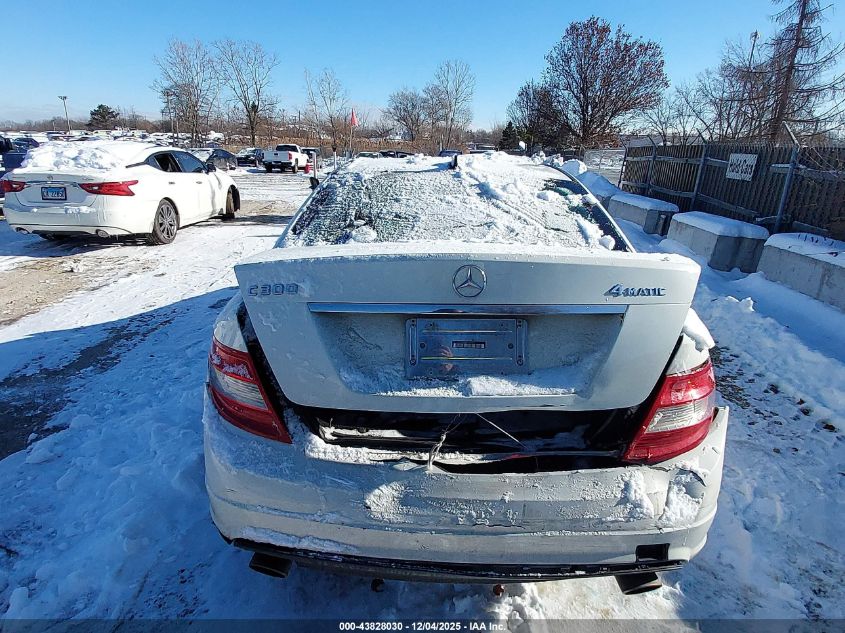 2009 Mercedes-Benz C 300 Sport 4Matic VIN: WDDGF81X49R076620 Lot: 43828030