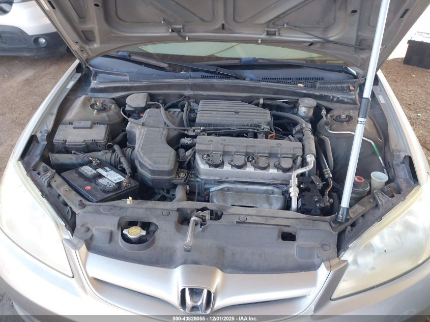 2005 Honda Civic Lx VIN: 2HGES16645H506176 Lot: 43828055