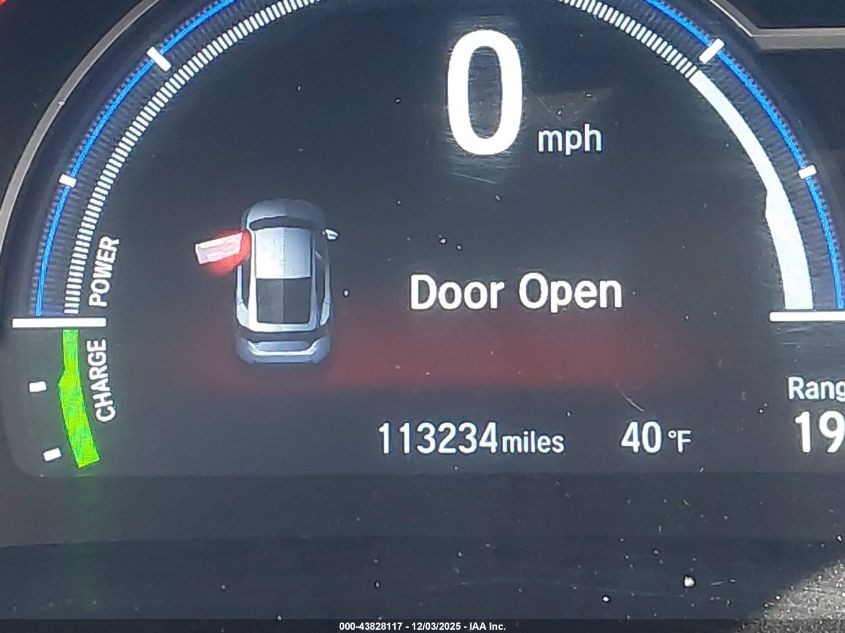 2018 Honda Clarity Plug-In Hybrid Touring VIN: JHMZC5F34JC004225 Lot: 43828117