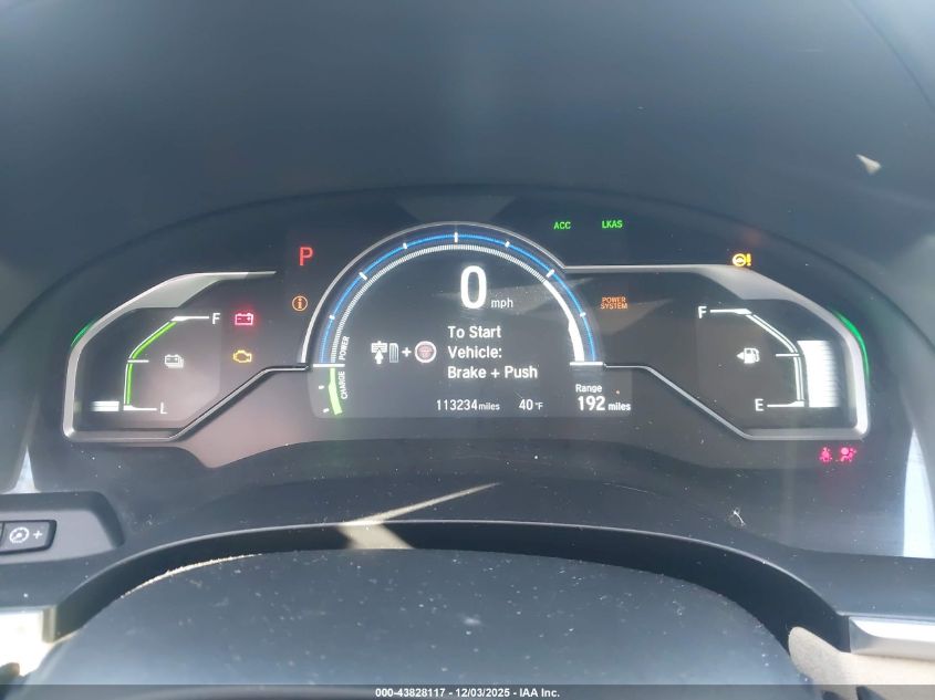 2018 Honda Clarity Plug-In Hybrid Touring VIN: JHMZC5F34JC004225 Lot: 43828117