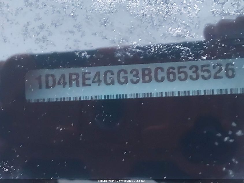 2011 Dodge Durango Crew VIN: 1D4RE4GG3BC653526 Lot: 43828119