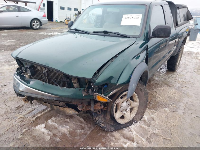 2002 Toyota Tacoma Base V6 VIN: 5TEWN72N72Z122189 Lot: 43828228