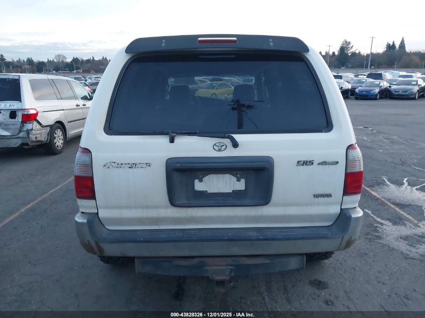 1999 Toyota 4Runner Sr5 V6 VIN: JT3HN86R3X0257564 Lot: 43828326