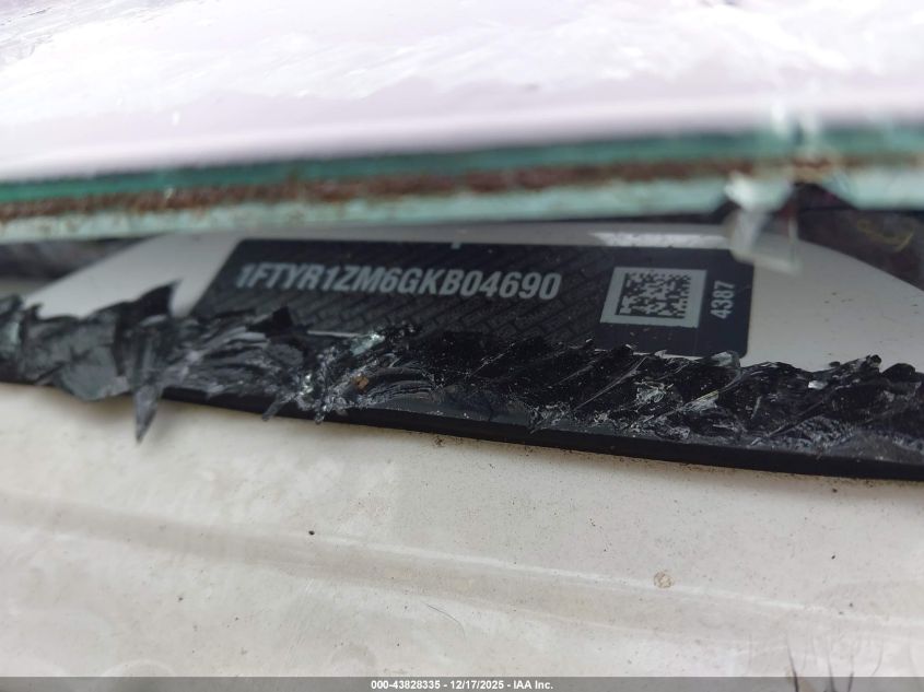 2016 Ford Transit-250 VIN: 1FTYR1ZM6GKB04690 Lot: 43828335