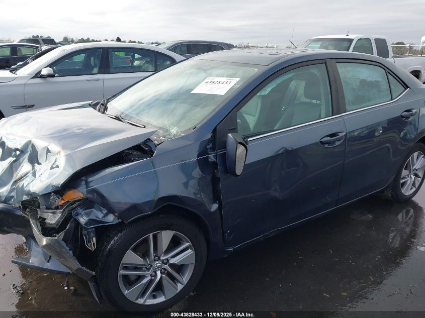 2015 Toyota Corolla Le Eco Plus VIN: 2T1BPRHEXFC290741 Lot: 43828433