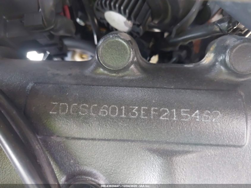 2014 Honda Cb1000 R VIN: ZDCSC6013EF215462 Lot: 43828447