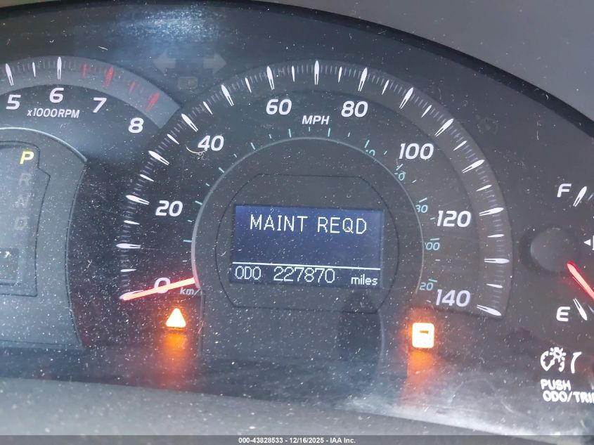 2010 Toyota Camry Xle VIN: 4T1BF3EK9AU533943 Lot: 43828533