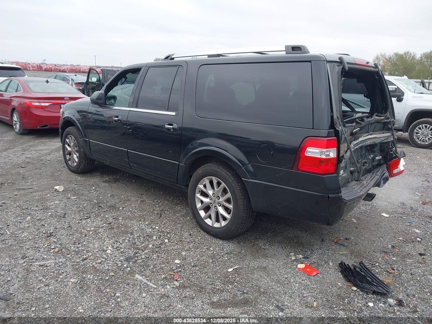 Vin: 1fmjk2at6fef08113, lot: 44324026, ford expedition el limited 20153