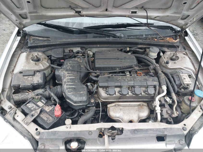 2001 Honda Civic Ex VIN: 1HGES26751L028829 Lot: 43828583