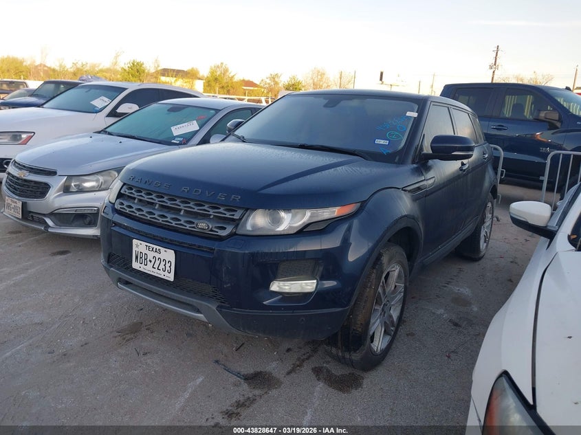 Vin: salvp2bg8dh745831, lot: 44324139, land rover range rover evoque pure 20132