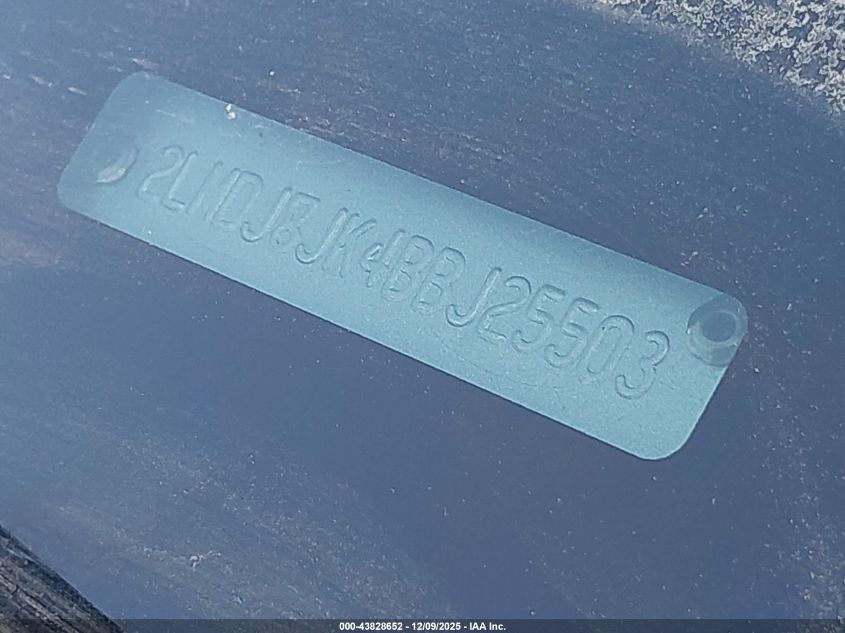 2011 Lincoln Mkx VIN: 2LMDJ8JK4BBJ25503 Lot: 43828652