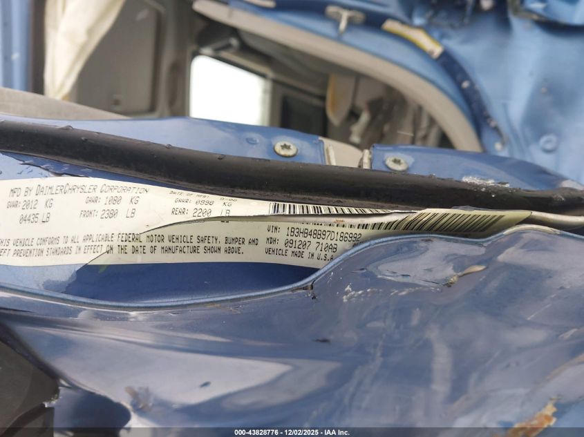 2007 Dodge Caliber Sxt VIN: 1B3HB48B97D186992 Lot: 43828776