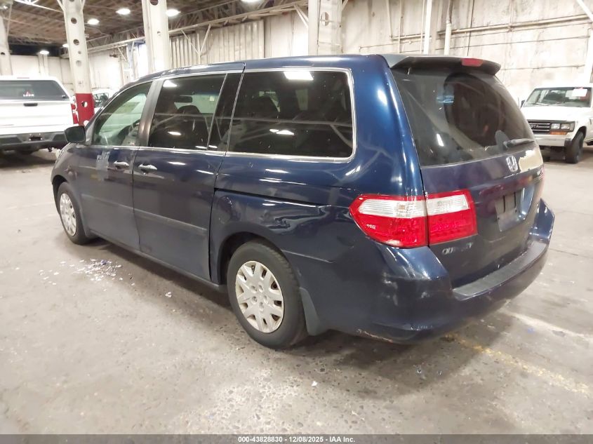 2007 Honda Odyssey Lx VIN: 5FNRL38247B066777 Lot: 43828830