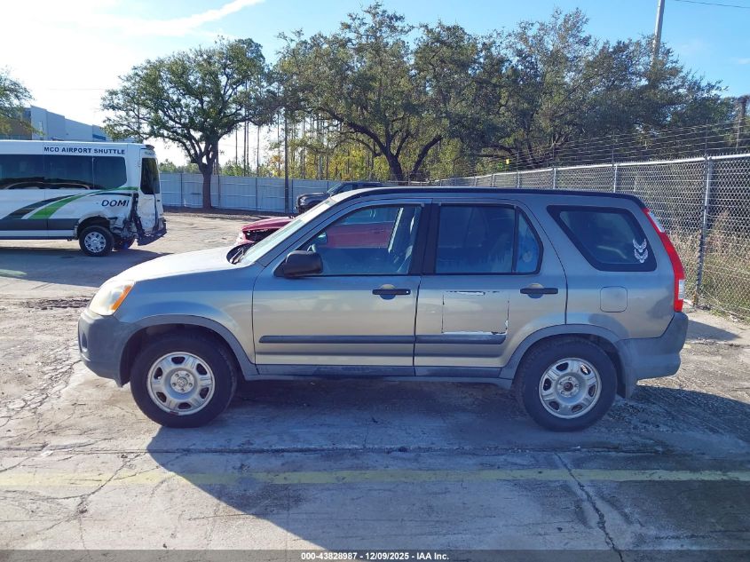 2006 Honda Cr-V Lx VIN: JHLRD68586C009988 Lot: 43828987