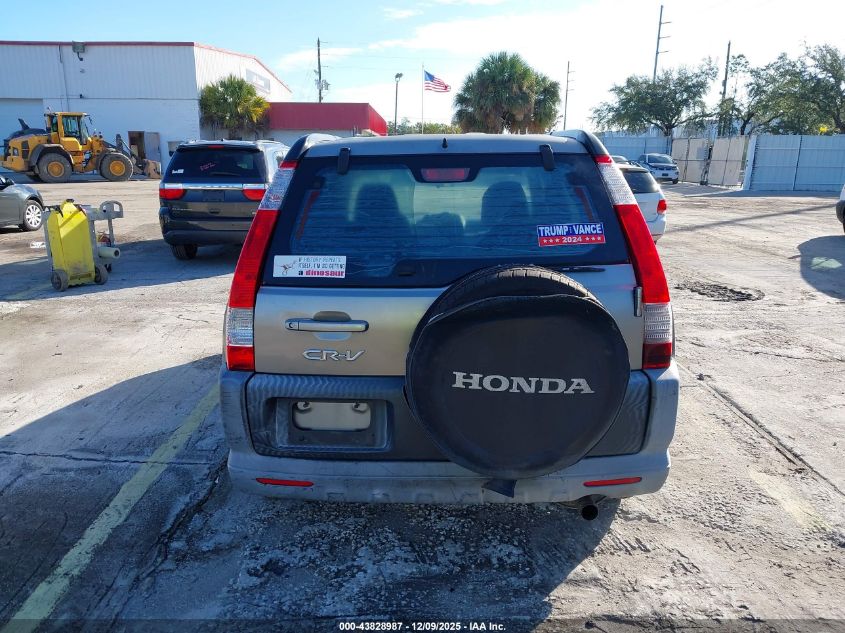 2006 Honda Cr-V Lx VIN: JHLRD68586C009988 Lot: 43828987