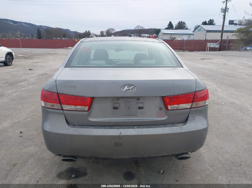 2007 Hyundai Sonata Limited/Se V6 VIN: 5NPEU46FX7H158534 Lot: 43828989