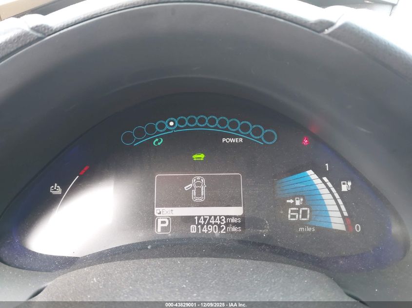 2013 Nissan Leaf Sl VIN: 1N4AZ0CP5DC404991 Lot: 43829001