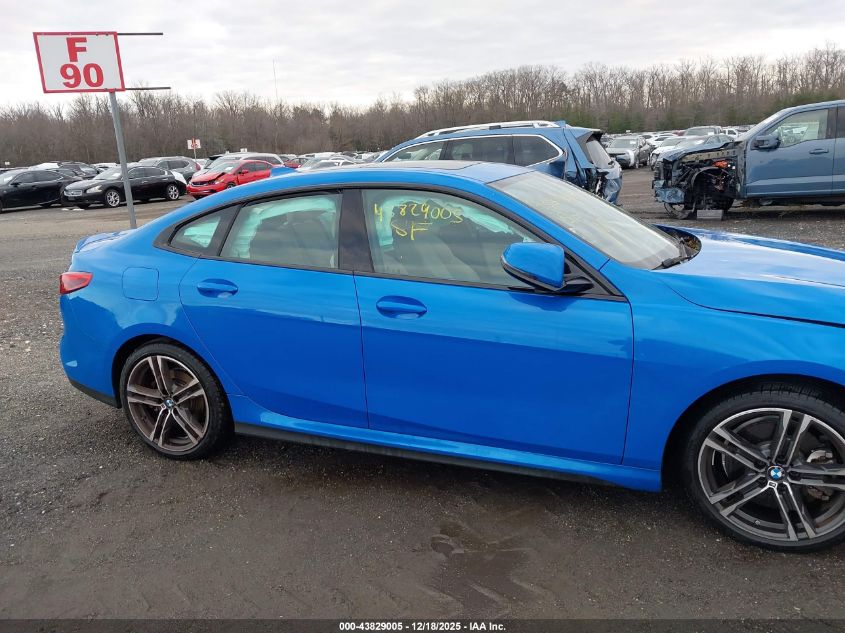 2022 BMW 228 Gran Coupe I xDrive VIN: WBA73AK06N7K49424 Lot: 43829005