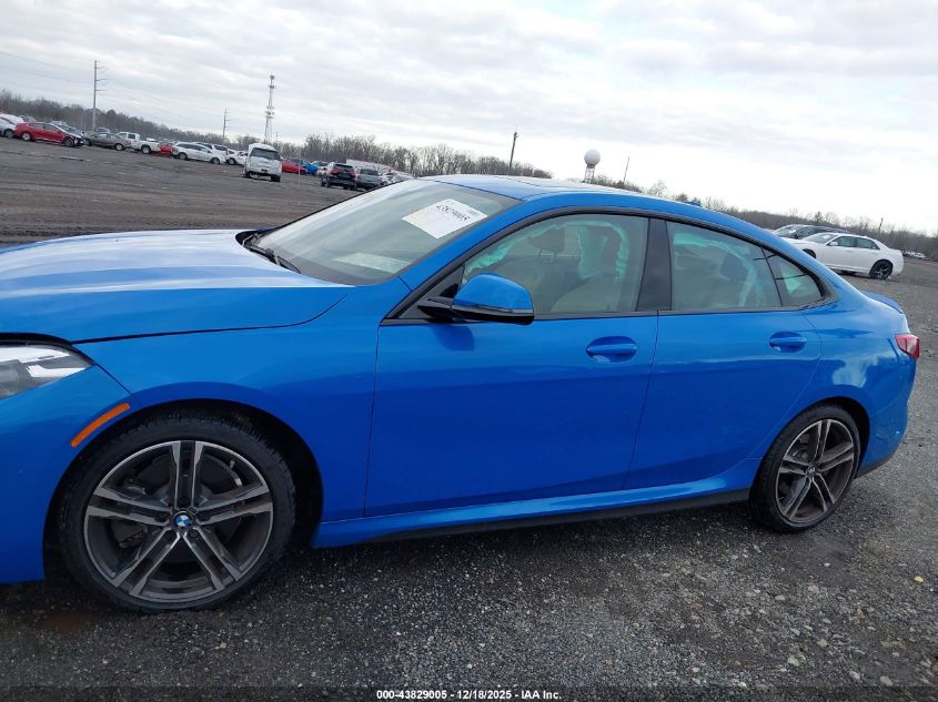 2022 BMW 228 Gran Coupe I xDrive VIN: WBA73AK06N7K49424 Lot: 43829005