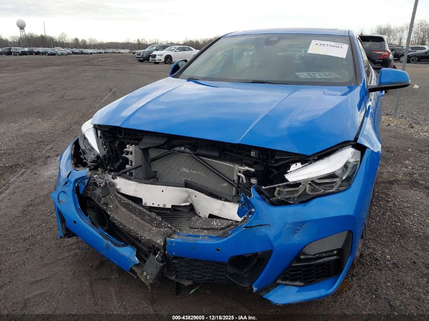 2022 BMW 228 Gran Coupe I xDrive VIN: WBA73AK06N7K49424 Lot: 43829005