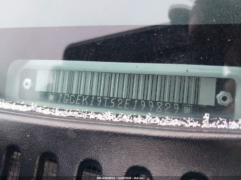 2002 Chevrolet Silverado 1500 Lt VIN: 1GCEK19T52E199829 Lot: 43829034