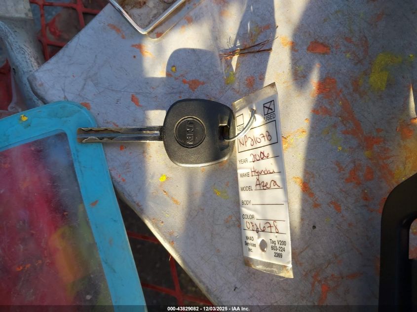 2006 Hyundai Azera Limited/Se VIN: KMHFC46F36A082678 Lot: 43829082