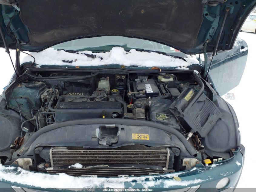 2002 Mini Cooper VIN: WMWRC33402TC34865 Lot: 43829255