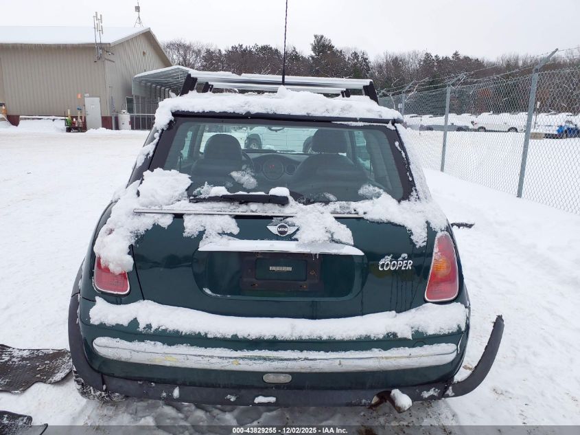 2002 Mini Cooper VIN: WMWRC33402TC34865 Lot: 43829255