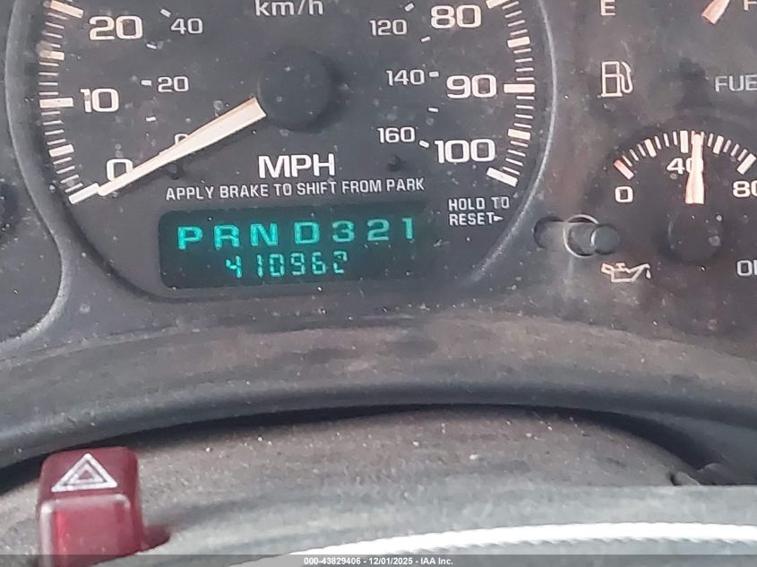 2002 Chevrolet Silverado 1500 Ls VIN: 2GCEK19V821381060 Lot: 43829406