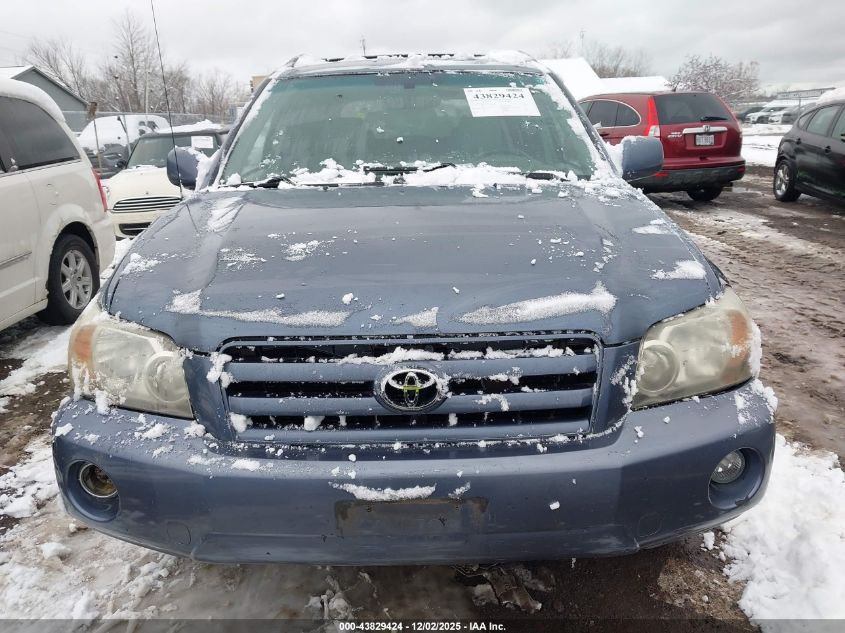 2007 Toyota Highlander 3Rd Row VIN: JTEDP21A370133521 Lot: 43829424