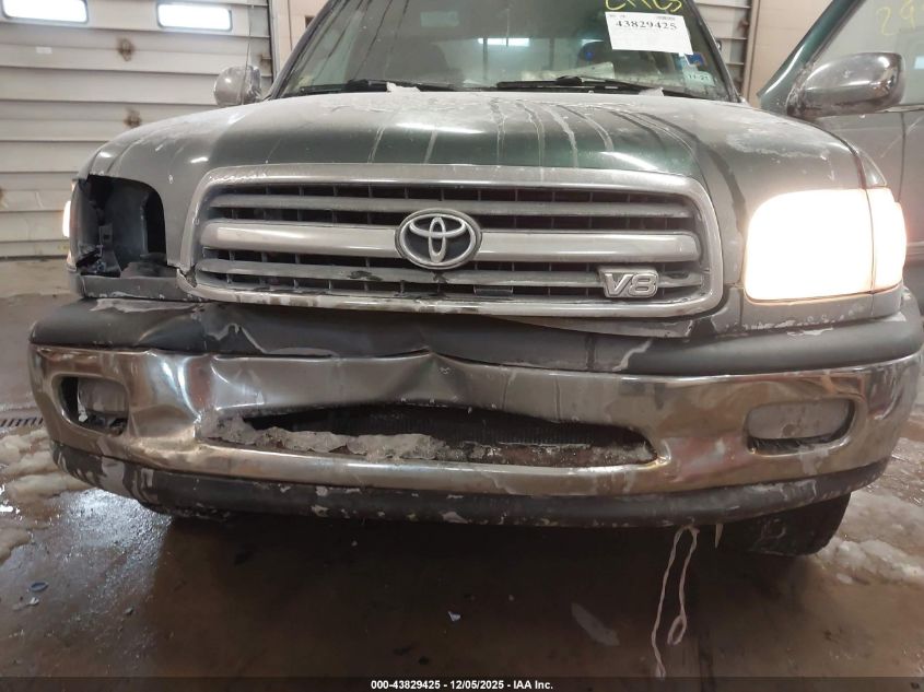 2002 Toyota Tundra Sr5 V8 VIN: 5TBBT44152S244360 Lot: 43829425