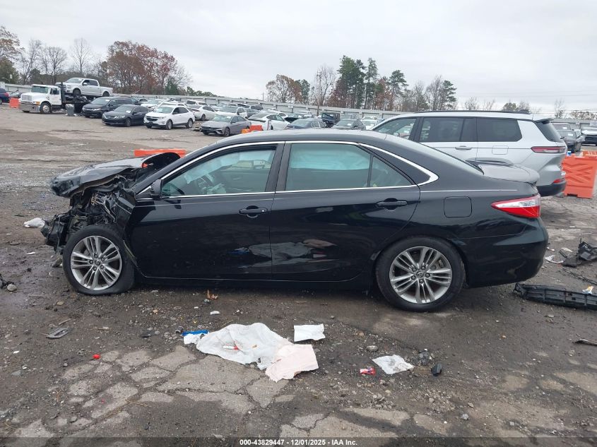 2016 Toyota Camry Se VIN: 4T1BF1FK1GU124458 Lot: 43829447