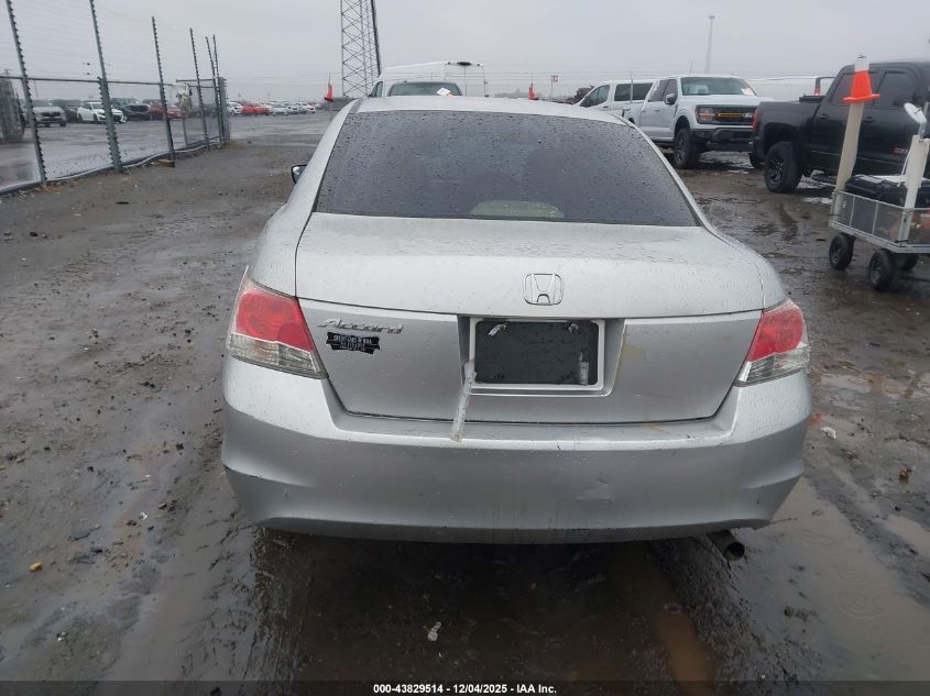 2009 Honda Accord 2.4 Lx VIN: JHMCP26339C008500 Lot: 43829514