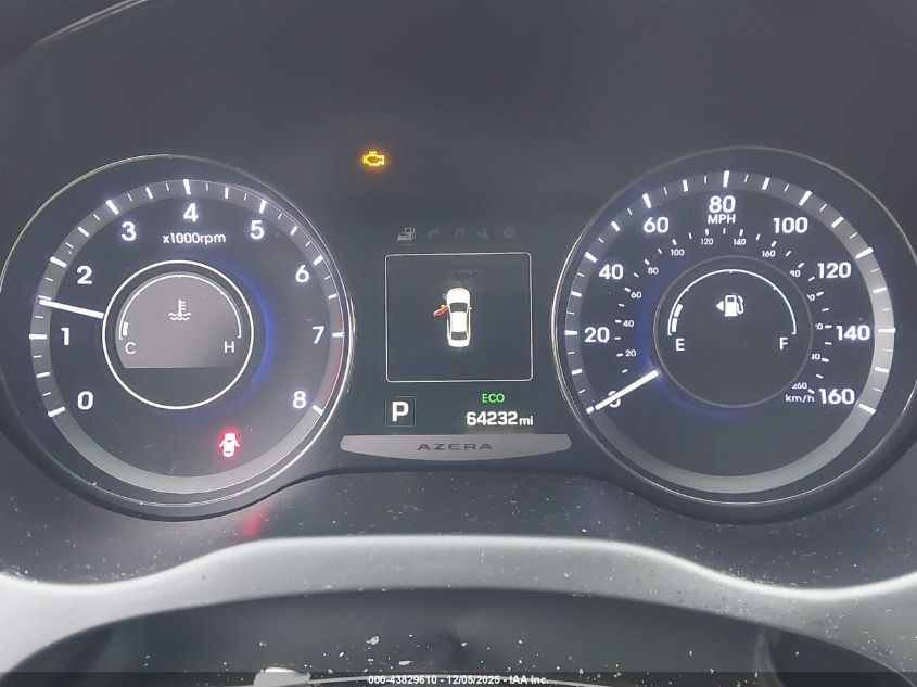 2016 Hyundai Azera VIN: KMHFG4JG9GA527429 Lot: 43829610