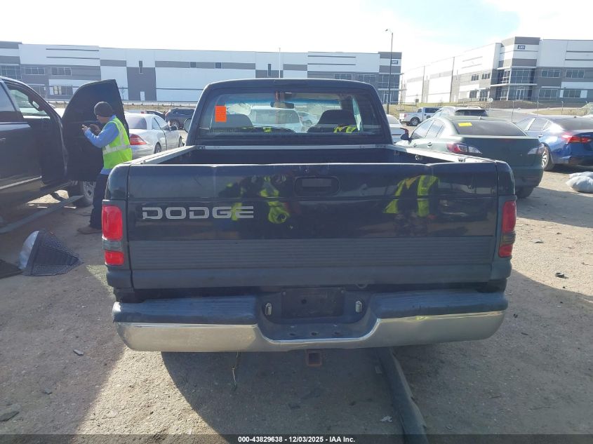 1998 Dodge Ram 1500 St VIN: 3B7HC12Y7WM291332 Lot: 43829638