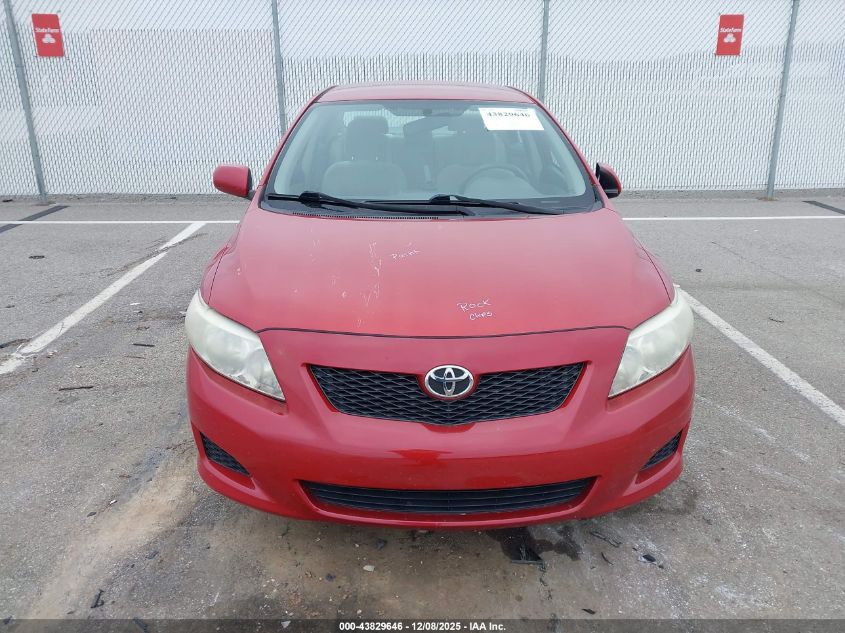 2009 Toyota Corolla Le VIN: JTDBL40E999082256 Lot: 43829646