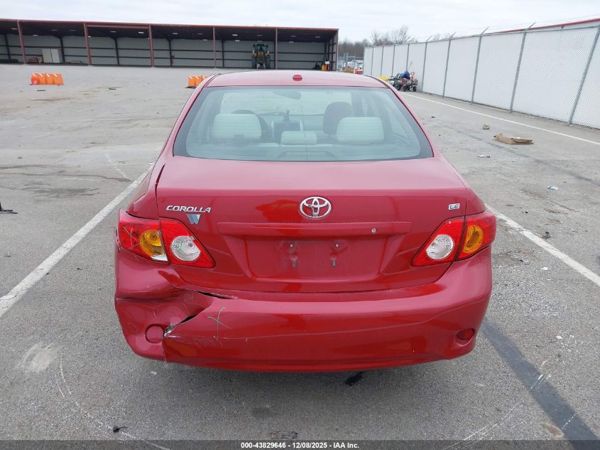 2009 Toyota Corolla Le VIN: JTDBL40E999082256 Lot: 43829646