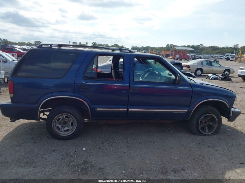 2001 Chevrolet Blazer Lt VIN: 1GNCS13W71K204353 Lot: 43829660