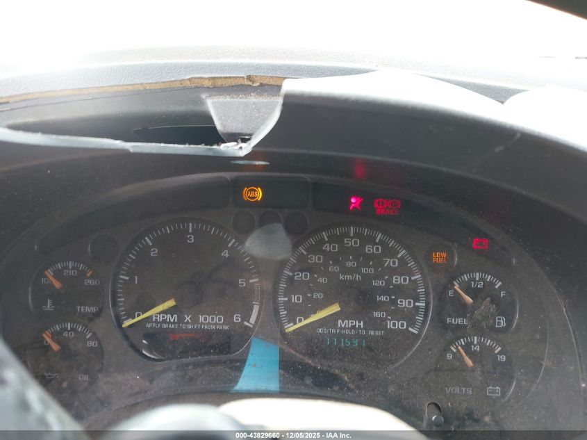 2001 Chevrolet Blazer Lt VIN: 1GNCS13W71K204353 Lot: 43829660