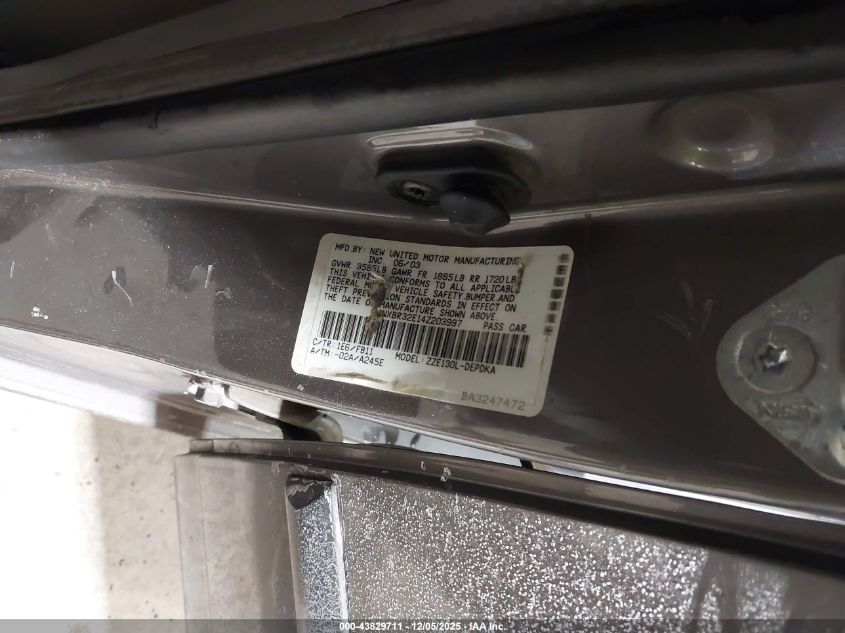 2004 Toyota Corolla Ce VIN: 1NXBR32E14Z203997 Lot: 43829711