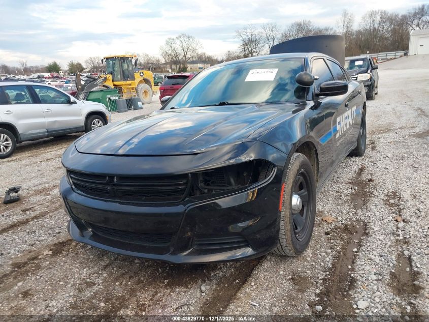 2017 Dodge Charger Police Rwd VIN: 2C3CDXAGOHH595837 Lot: 43829770