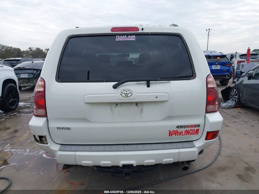 2005 Toyota 4Runner Sr5 V8 VIN: JTEBT14R258019586 Lot: 43829788