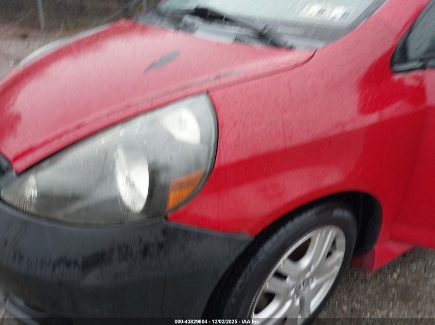 2007 Honda Fit Sport VIN: JHMGD38677S008915 Lot: 43829804