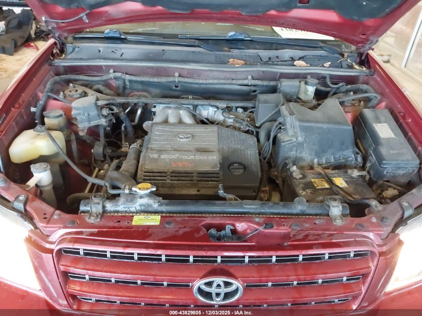 2003 Toyota Highlander Limited V6 VIN: JTEHF21A230150955 Lot: 43829805
