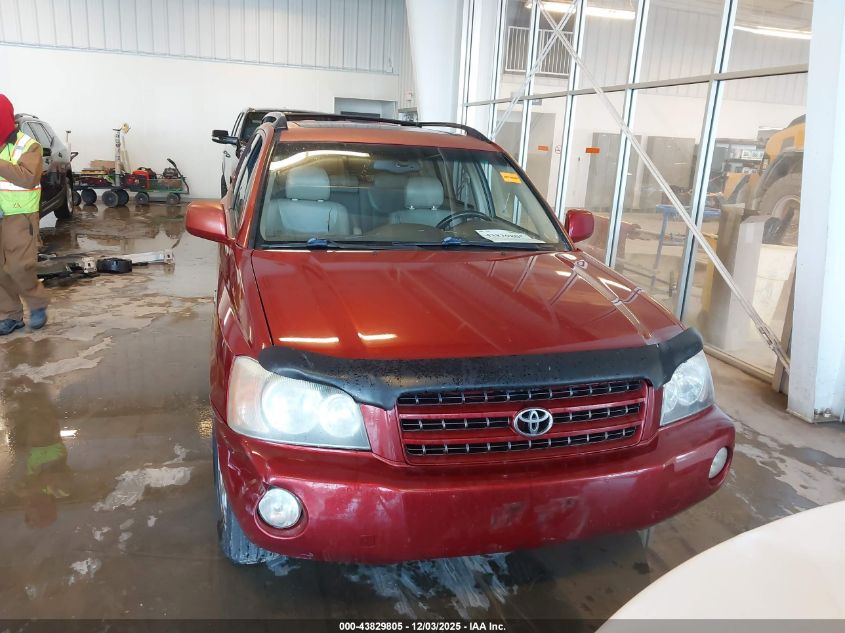 2003 Toyota Highlander Limited V6 VIN: JTEHF21A230150955 Lot: 43829805