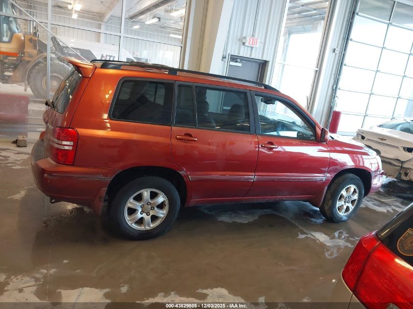 2003 Toyota Highlander Limited V6 VIN: JTEHF21A230150955 Lot: 43829805