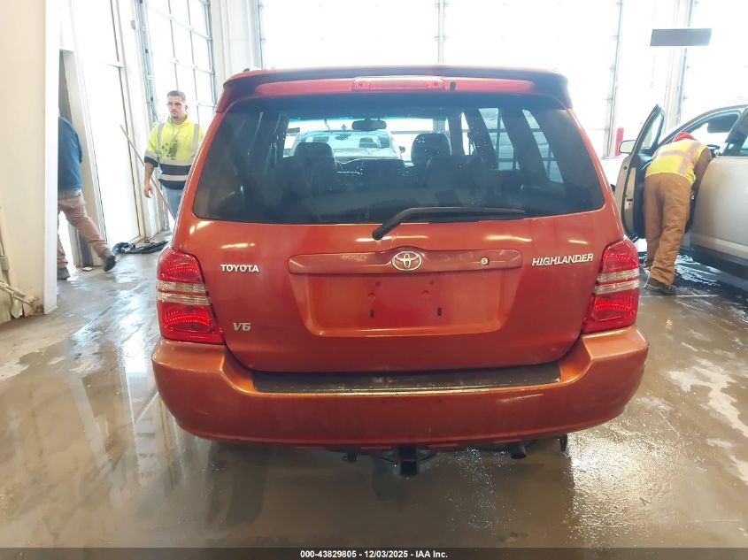2003 Toyota Highlander Limited V6 VIN: JTEHF21A230150955 Lot: 43829805
