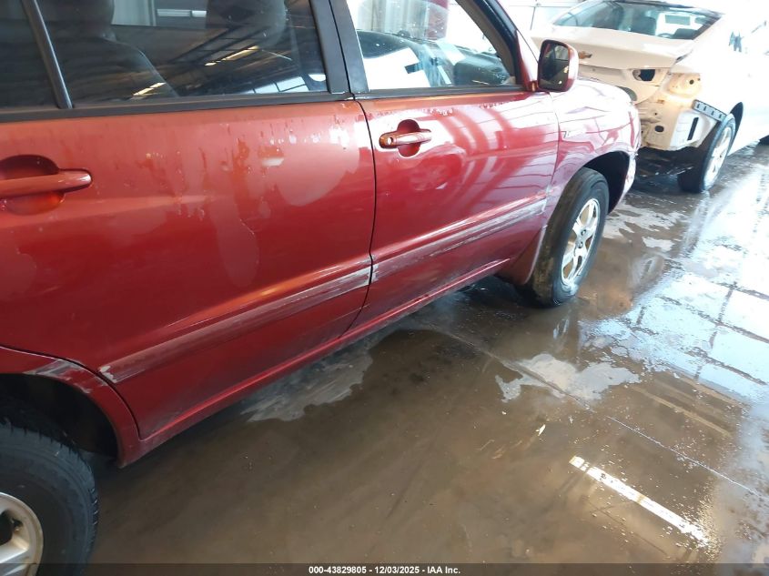 2003 Toyota Highlander Limited V6 VIN: JTEHF21A230150955 Lot: 43829805