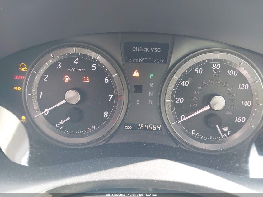 2009 Lexus Es 350 VIN: JTHBJ46G692299561 Lot: 43829849