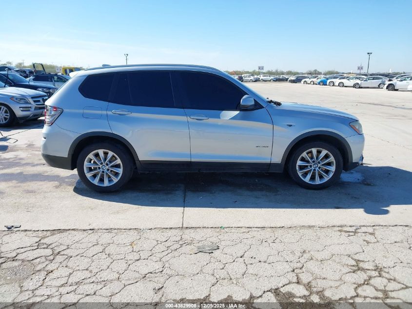 2016 BMW X3 Sdrive28I VIN: 5UXWZ7C55G0T42875 Lot: 43829908